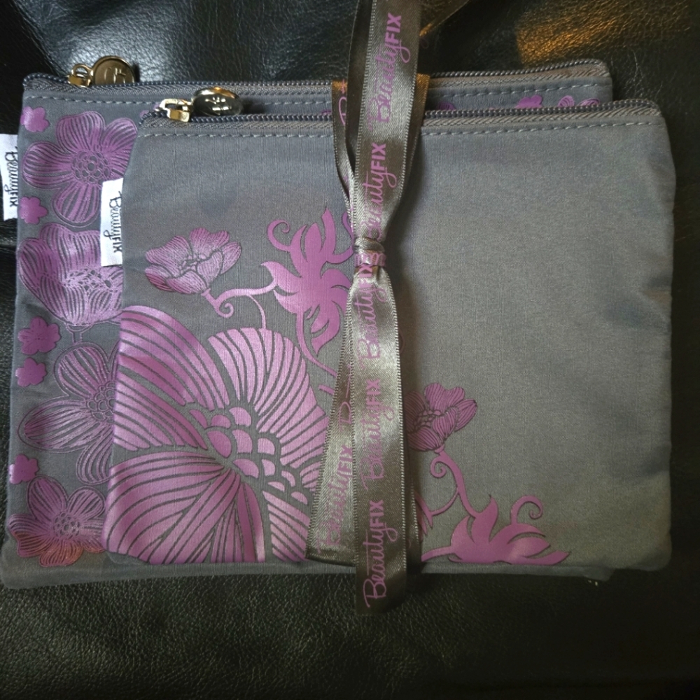 Beauty FIX 2 cosmetic bag bundle NWT